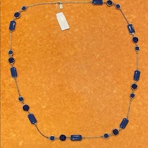 NWT- Kate Spade 34” necklace - blue and navy